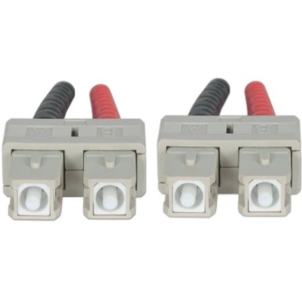 Intellinet Network Solutions Fiber Optic Patch Cable, SC/SC, OM3, 50/125, Multimode, Duplex, Aqua, 7 ft (2 m) - Thumbnail 3