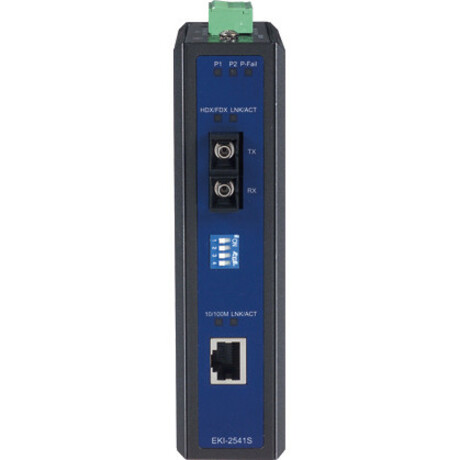 B+B SmartWorx 10/100T (X) to Single-Mode SC Type Fiber Optic Industrial Media Converter - Thumbnail 2