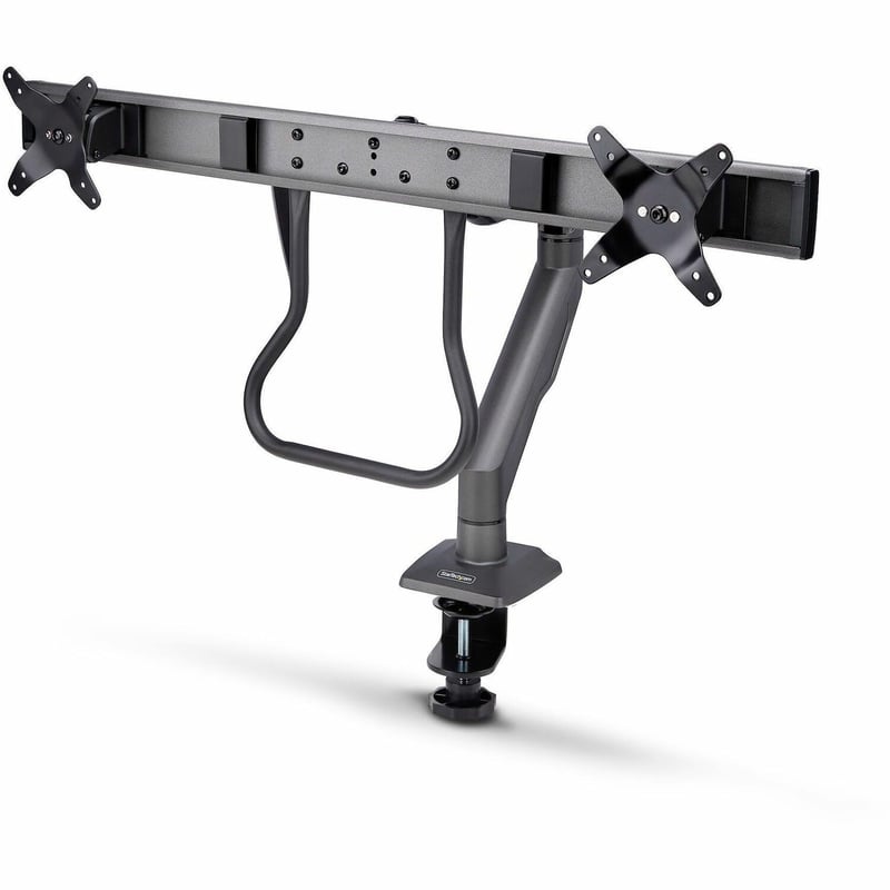 DUAL MONITOR DESK MOUNT CROSSBAR DESIGN UP TO 27IN SCREENS - Thumbnail 1