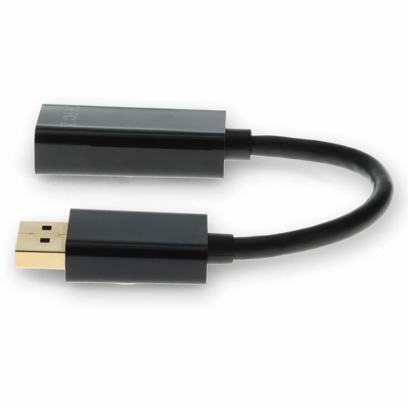 HP BP937AA Compatible DisplayPort 1.2 Male to HDMI 1.3 Female Black Adapter Which Requires DP++ For Resolution Up to 2560x1600 (WQXGA) - Thumbnail 2