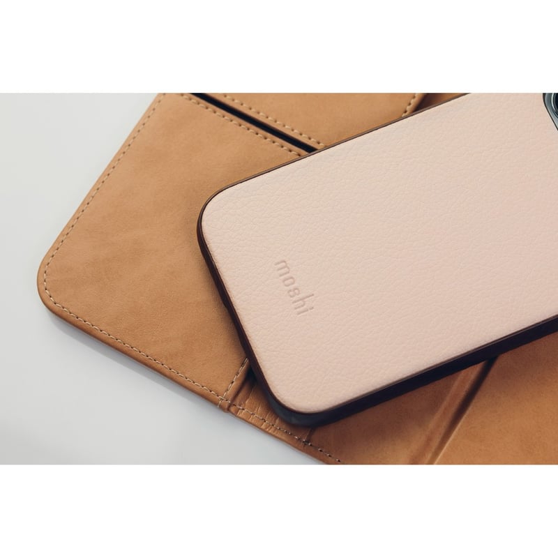 Moshi Overture Carrying Case (Wallet) Apple iPhone 13 Smartphone - Luna Pink - Thumbnail 3