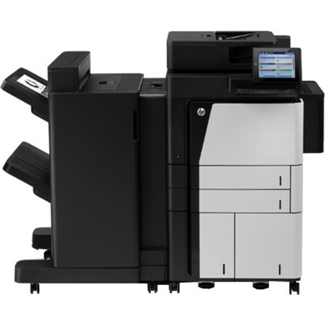 HP LaserJet M830Z Laser Multifunction Printer-Monochrome-Copier/Fax/Scanner-55 ppm Mono Print-1200 Print-Automatic Duplex Print-300000 Pages Monthly-4600 sheets Input-Color Scanner-600 Optical Scan-Monochrome Fax-Gigabit Ethernet Ethernet - Thumbnail 2