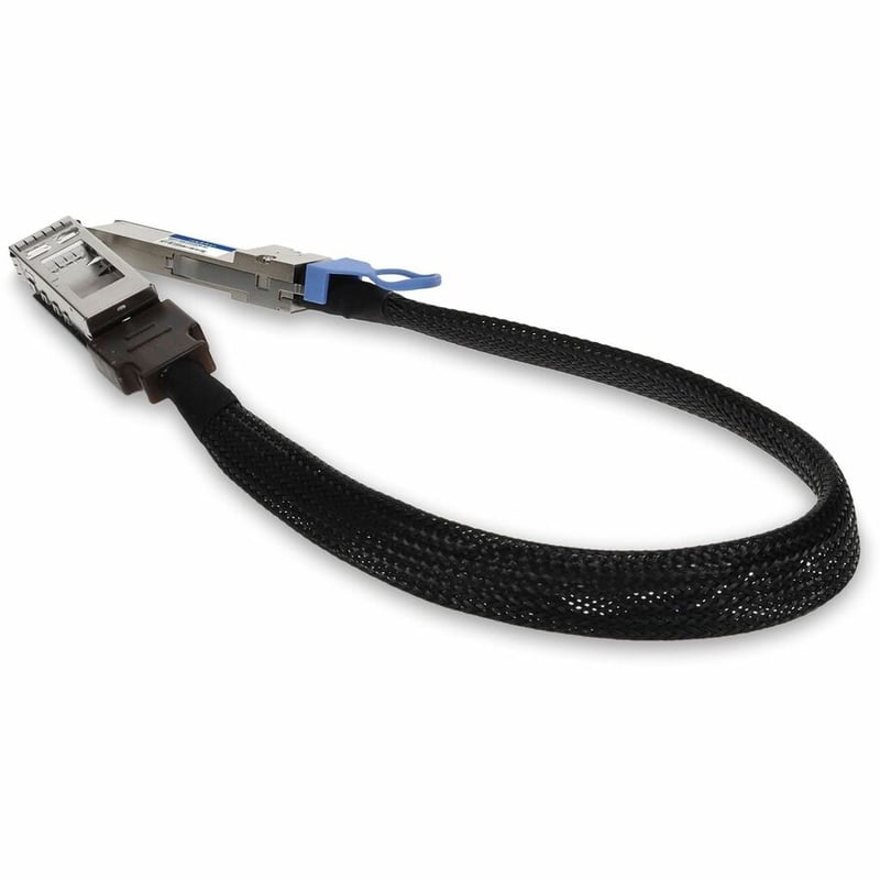 AddOn 100GBase-CU QSFP28 to QSFP28 Male to Female Direct Attach Extension Cable (Passive Twinax, 22cm, 30AWG) - Thumbnail 3
