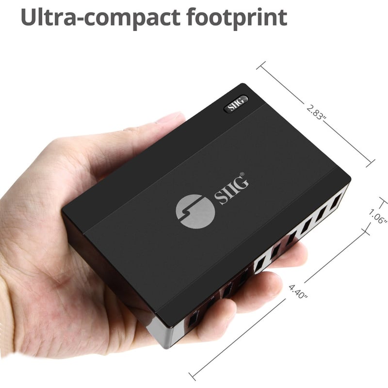 SIIG 60W 10-Port USB Charger - Thumbnail 4