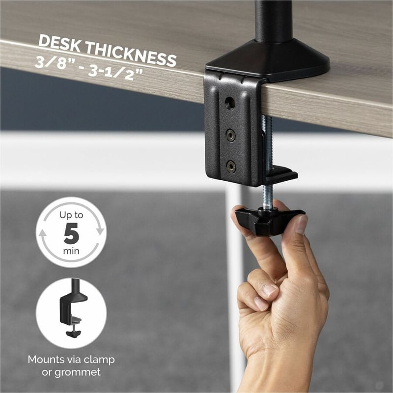 Fellowes Reflex Dual Monitor Arm - Thumbnail 5