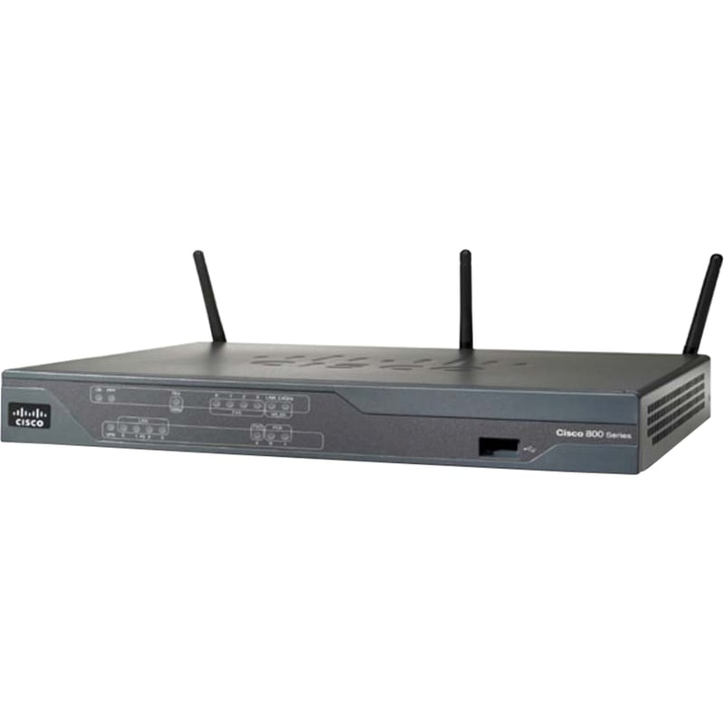 Cisco 881W Wi-Fi 4 IEEE 802.11n Wireless Router - Thumbnail 1
