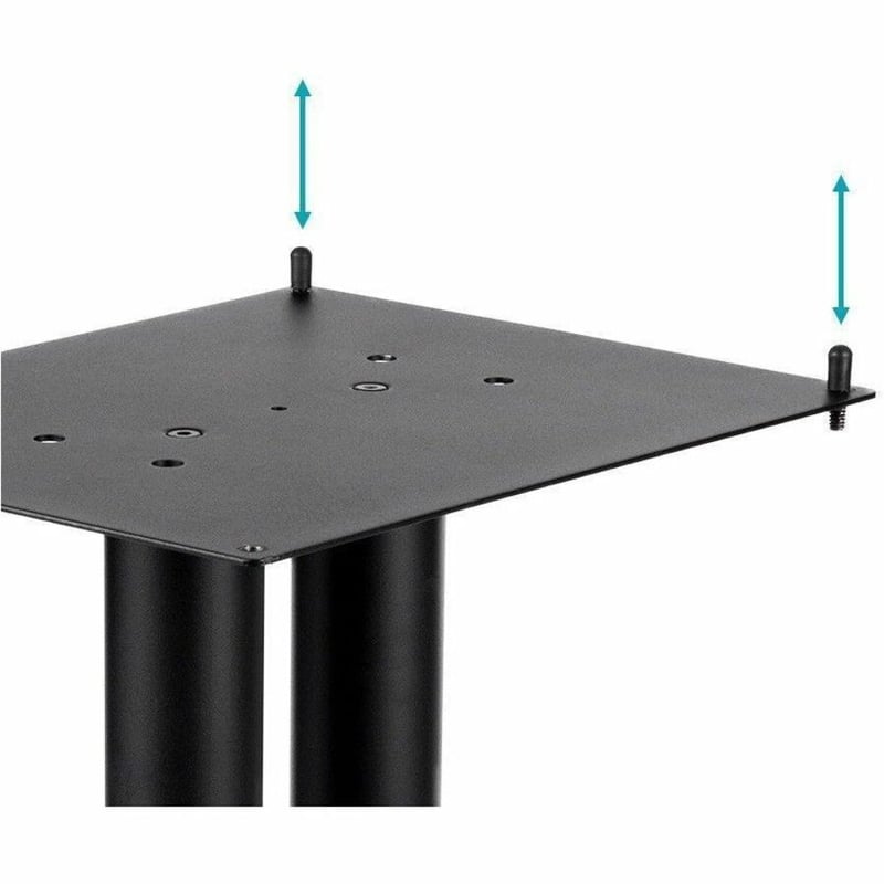 MONOLITH BY MONOPRICE 18IN STEEL SPEAKER STAND WITH ADJUSTABLE TOP PLATE (EACH) - Thumbnail 3