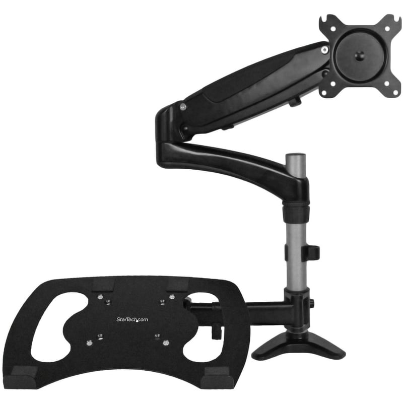 StarTech.com Laptop Monitor Stand, Computer Monitor Stand, Articulating, VESA Mount Monitor Desk Mount, For up to 27"(17.6lb/8kg) Displays - Thumbnail 3