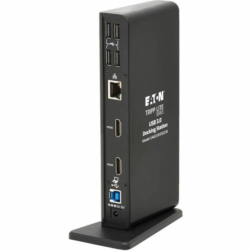 Tripp Lite by Eaton USB-A / USB-C Dual Display Docking Station - 1080p 60 Hz HDMI USB 3.x (5Gbps) and USB 2.0 Hub Ports GbE - Thumbnail 3