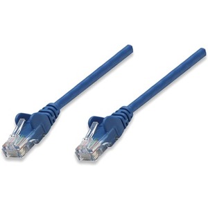 Intellinet Network Solutions Cat5e UTP Network Patch Cable, 50 ft (15.0 m), Blue - Thumbnail 1