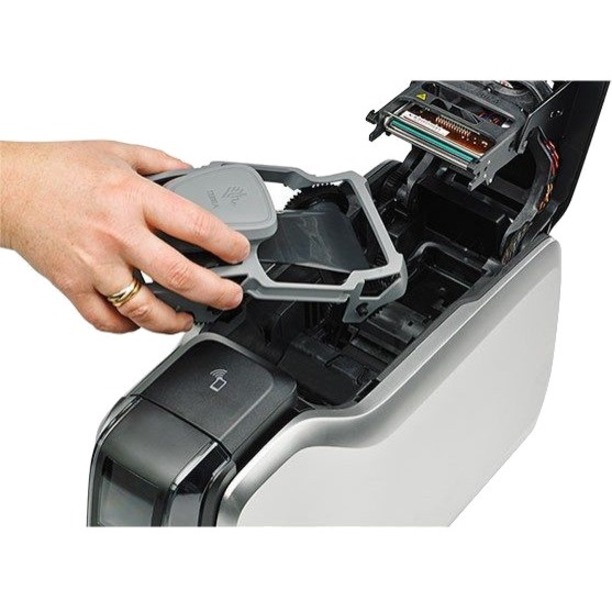 Zebra ZC300 Double Sided Desktop Dye Sublimation/Thermal Transfer Printer - Color - Card Print - Ethernet - USB - USB Host - US