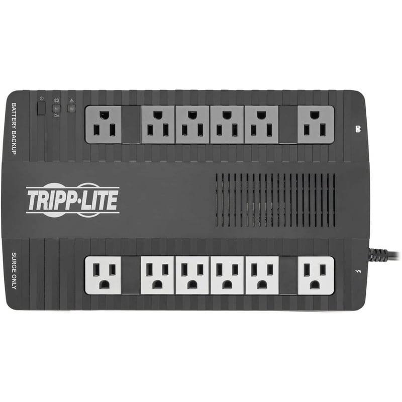 Tripp Lite by Eaton UPS 900VA 480W Line-Interactive UPS - 12 NEMA 5-15R Outlets AVR 120V 50/60 Hz USB Desktop/Wall Mount