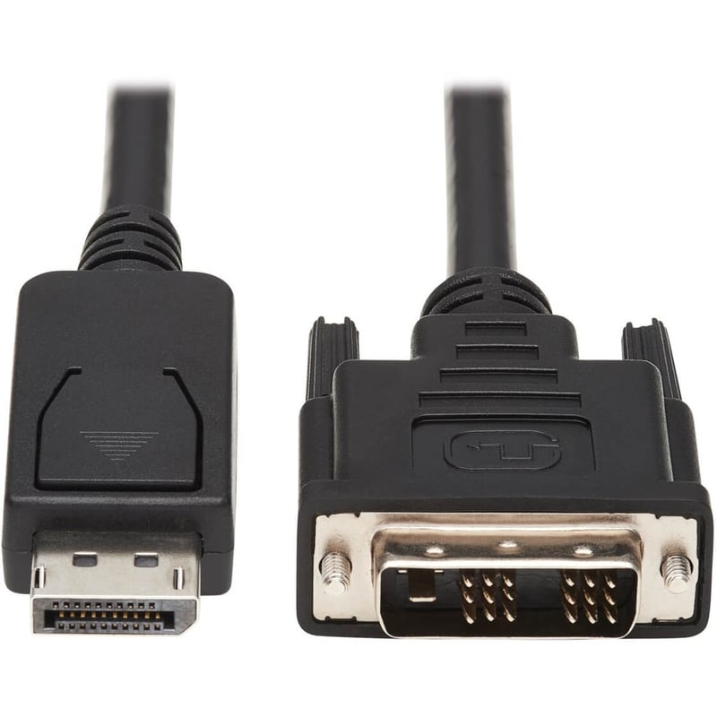 Eaton Tripp Lite Series DisplayPort to DVI Adapter Cable (DP with Latches to DVI-D Single Link M/M), 6 ft. (1.8 m) - Thumbnail 1
