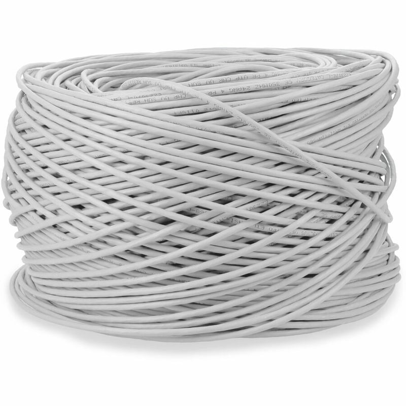 AddOn 1000ft non-terminated white Cat5E Straight UTP PVC Copper Patch Cable - Thumbnail 5