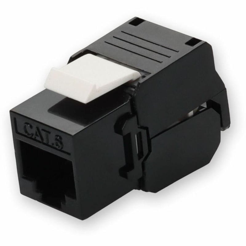 AddOn Non-Terminated to RJ-45 (Female) Black Cat6 UTP Copper Connector 180 Degree - Thumbnail 5