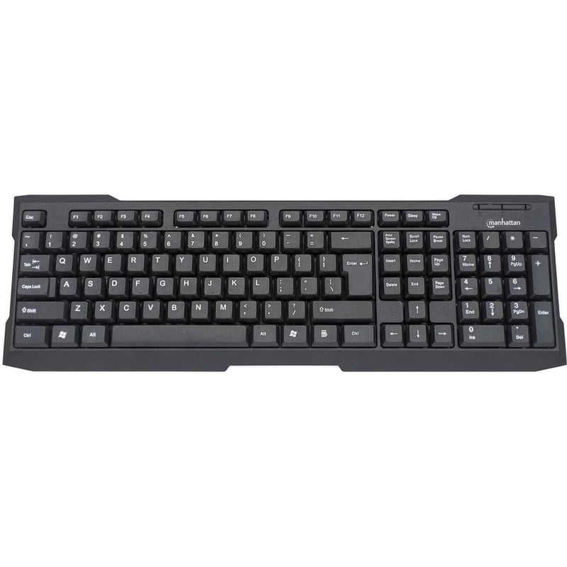 MANHATTAN ENHANCED USB KEYBOARD - 155113 - BLACK - STREAMLINED, DURABLE DESIGN I - Thumbnail 5