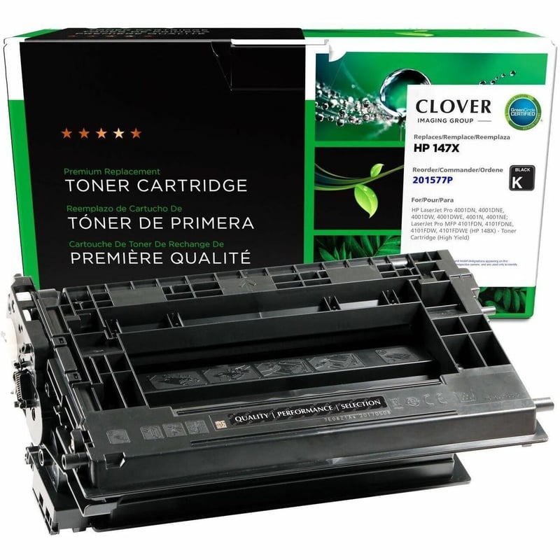 Clover Imaging Remanufactured High Yield Toner Cartridge (New Chip) for HP 147X (HP W1470X) - Thumbnail 1