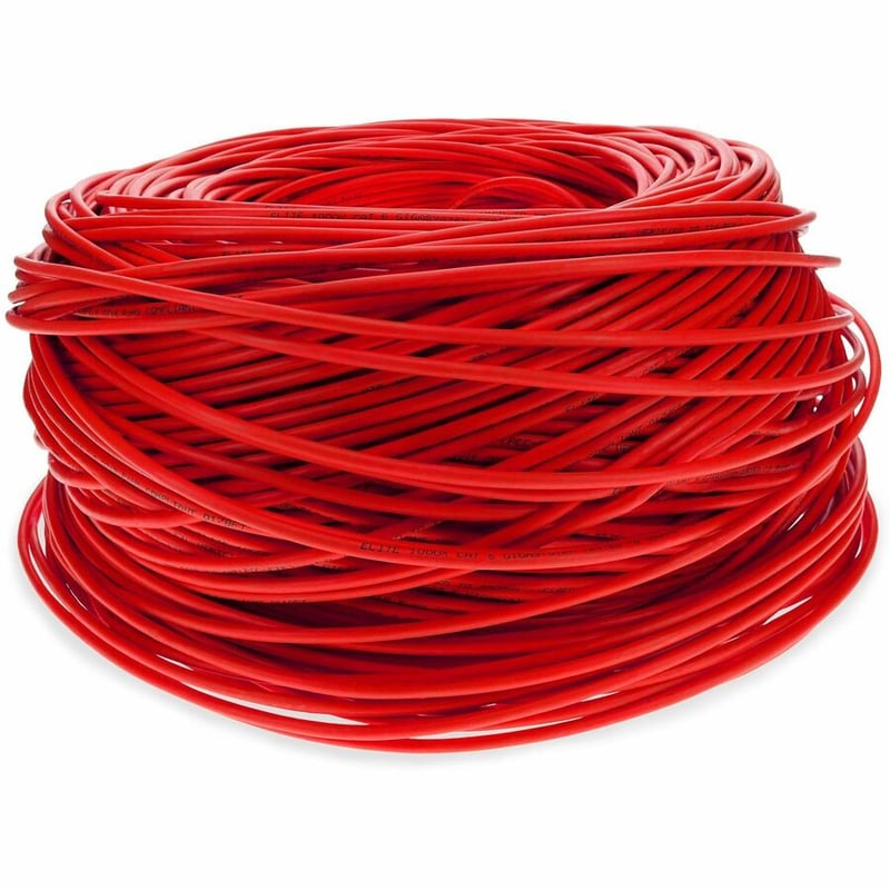 AddOn 1000ft Non-Terminated Red Cat6 Straight UTP PVC Copper Patch Cable - Thumbnail 3
