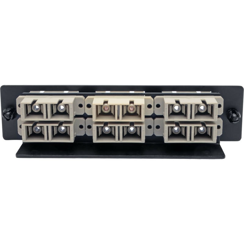 Tripp Lite by Eaton High-Density Fiber Adapter Panel (MMF/SMF) 6 SC Duplex Connectors Black - Thumbnail 2