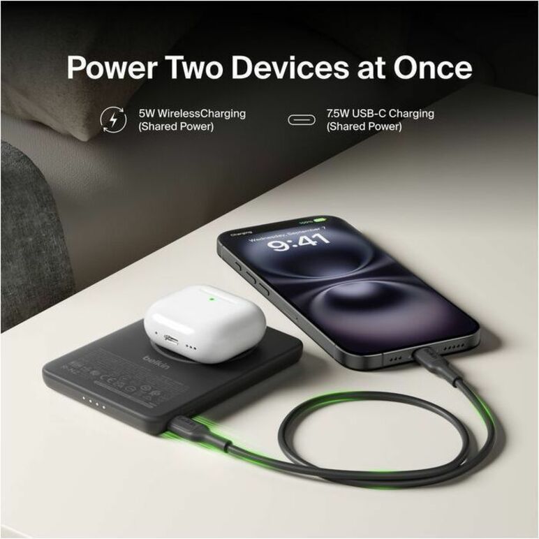 BOOSTCHARGE MAGNETIC POWER BANK 5K BLACK - Thumbnail 3