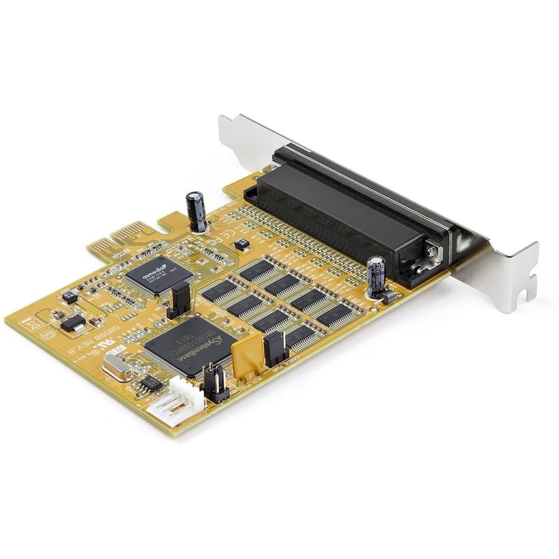 StarTech.com 8-Port PCI Express RS232 Serial Adapter Card - PCIe to Serial DB9 RS232 Controller Card - 16C1050 UART - 15kV ESD - Win/Linux - Thumbnail 5