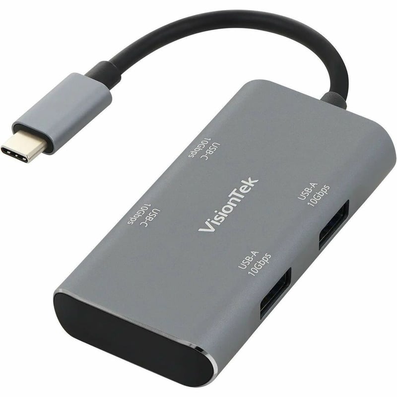 VisionTek USB-C Hub (2x USB-A 10Gbps | 2x USB-C 10Gbps) - Thumbnail 1