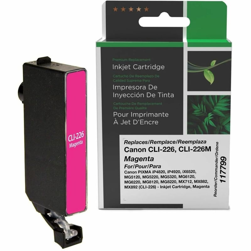Clover Imaging Remanufactured Magenta Ink Cartridge for Canon CLI-226 (4548B001) - Thumbnail 1