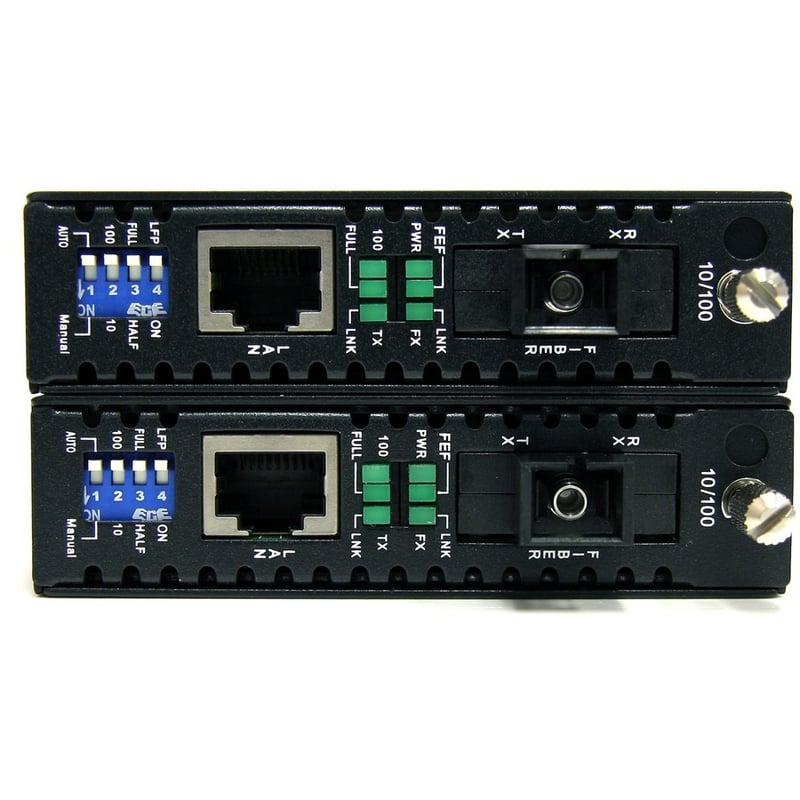 StarTech.com 10/100 Mbps Ethernet Single Mode WDM Fiber Media Converter Kit SC 20km - Thumbnail 2