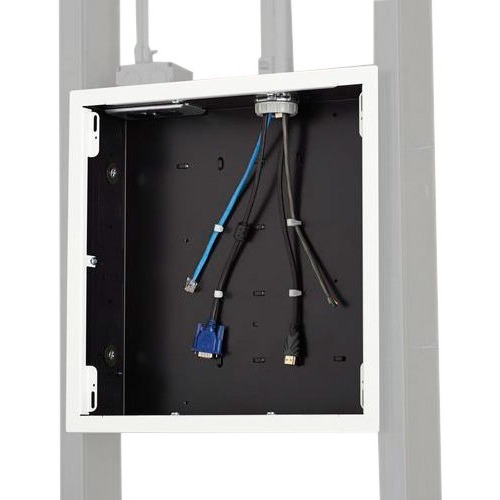 Chief Proximity In-Wall Storage Box with White Flange - White - Thumbnail 1