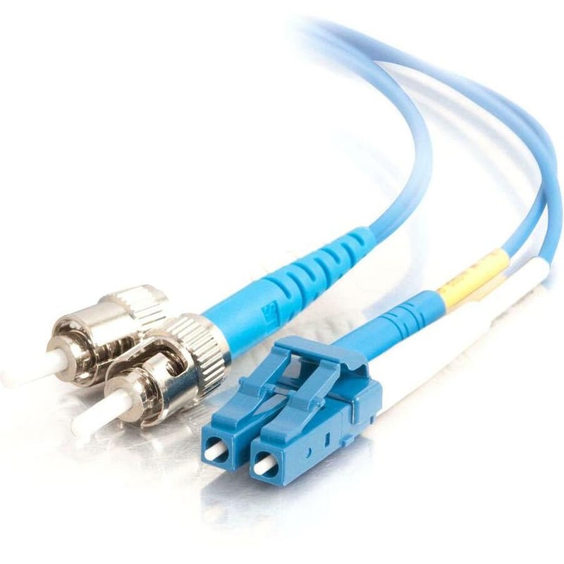 C2G-10m LC-ST 9/125 OS1 Duplex Singlemode PVC Fiber Optic Cable - Blue - Thumbnail 1