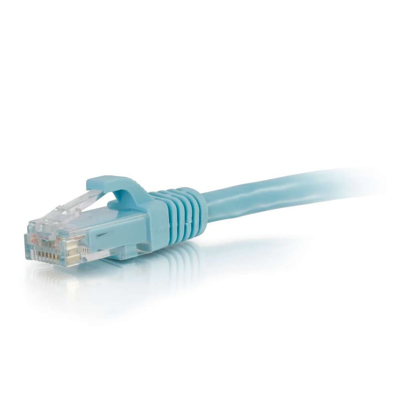 C2G 100ft Cat6a Snagless Unshielded (UTP) Network Patch Ethernet Cable-Aqua - Thumbnail 2