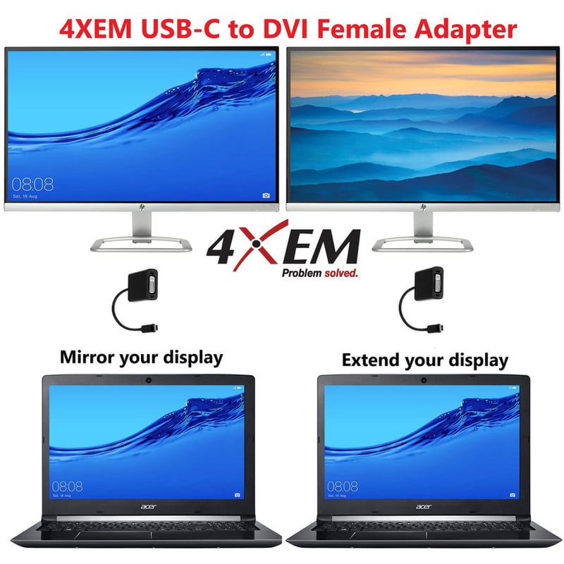 4XEM USB-C to DVI Adapter - Thumbnail 5