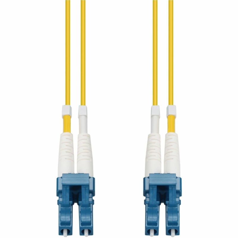 AddOn 0.3m LC to LC Yellow OS2 Duplex OFNR (Riser-Rated) SMF Fiber Patch Cable