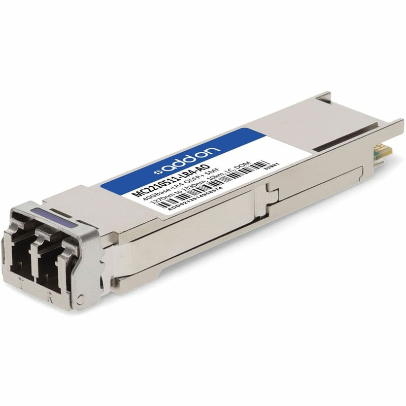 AddOn Mellanox MC2210511-LR4 Compatible TAA Compliant 40GBase-LR4 QSFP+ Transceiver (SMF, 1270nm to 1330nm, 10km, LC, DOM) - Thumbnail 1