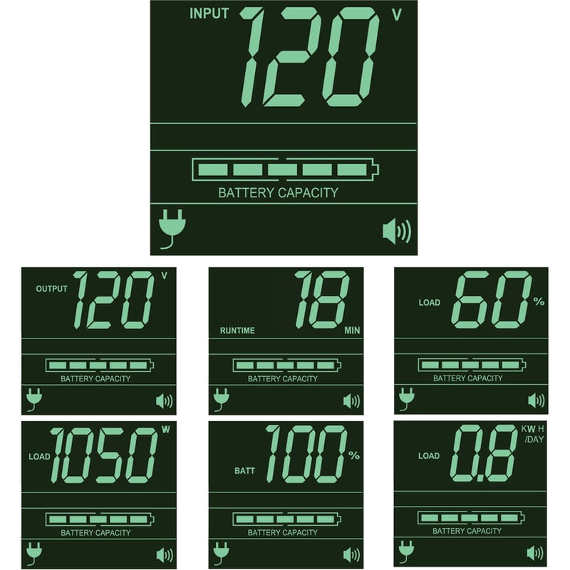 Tripp Lite by Eaton UPS SmartPro 120V 2.2kVA 1.92kW Line-Interactive Sine Wave UPS Lithium Iron Phosphate (LiFePO4) Batteries 2U LCD USB DB9 - Thumbnail 3