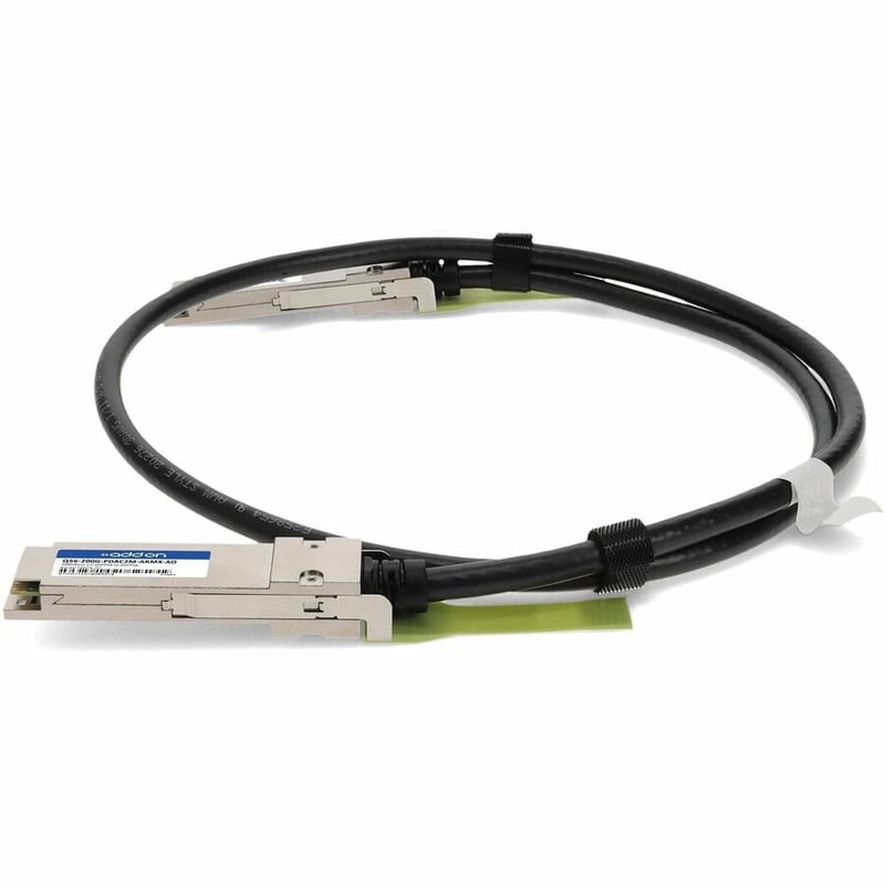 AddOn Arista Networks&reg; and Mellanox&reg; Compatible 200GBase-CU QSFP56 to QSFP56 Direct Attach Cable (Passive Twinax, 2.0m) - Thumbnail 2