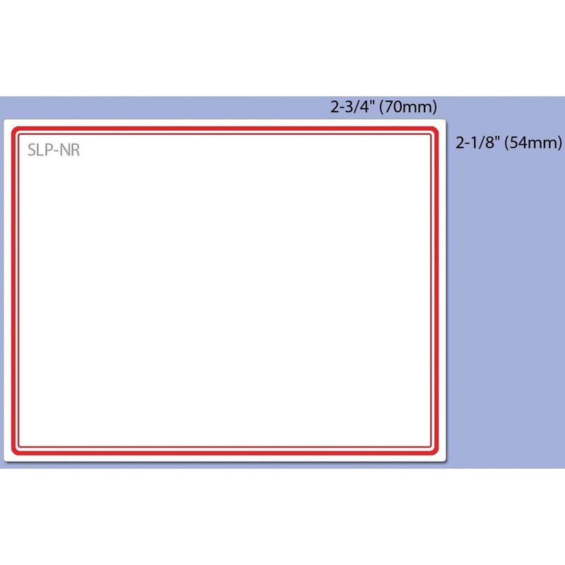 Seiko Name Badge Label with Red Border - Thumbnail 4