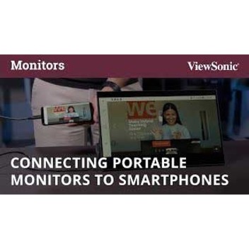 ViewSonic TD1655 15.6 Inch 1080p Portable Monitor with IPS Touchscreen, 2 Way Powered 60W USB C, Eye Care, Dual Speakers, Built in Stand with Smart Cover - Thumbnail 4