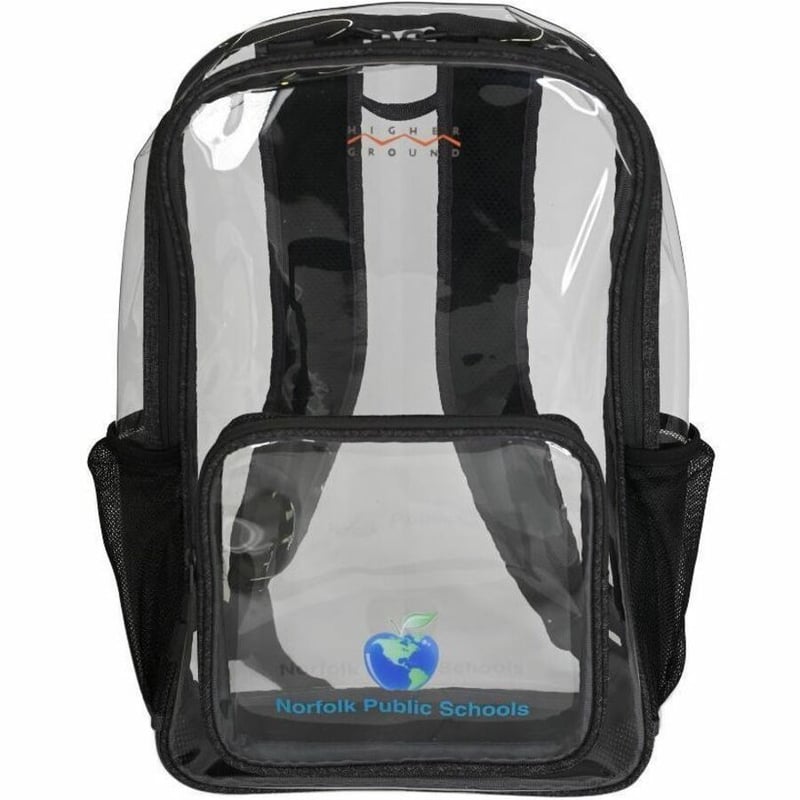 Higher Ground Safe N' Clear Carrying Case (Backpack) for 14" to 15" Accessories, Notebook - Clear - Thumbnail 5