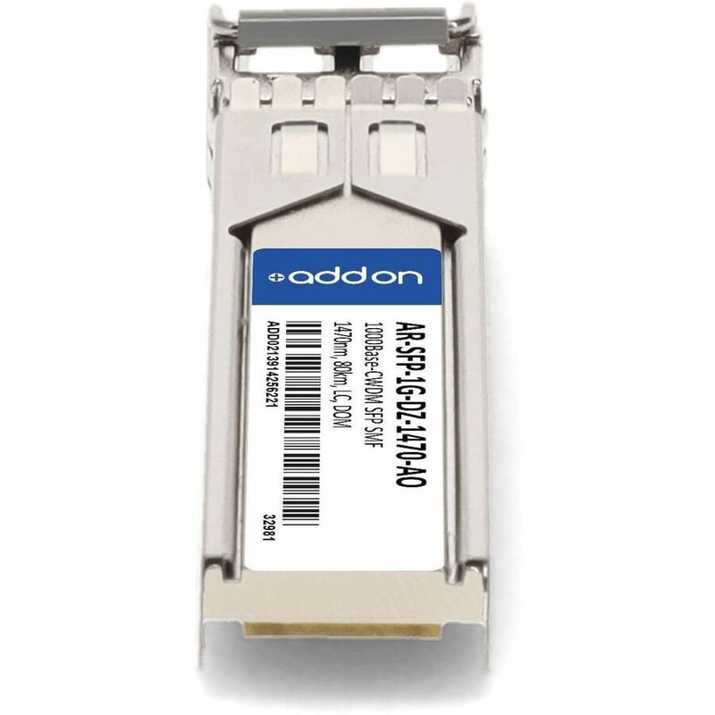 AddOn Arista Networks® AR-SFP-1G-DZ-1470 Compatible TAA 1000Base-CWDM SFP Transceiver (SMF, 1470nm, 80km, LC, DOM) - Thumbnail 4