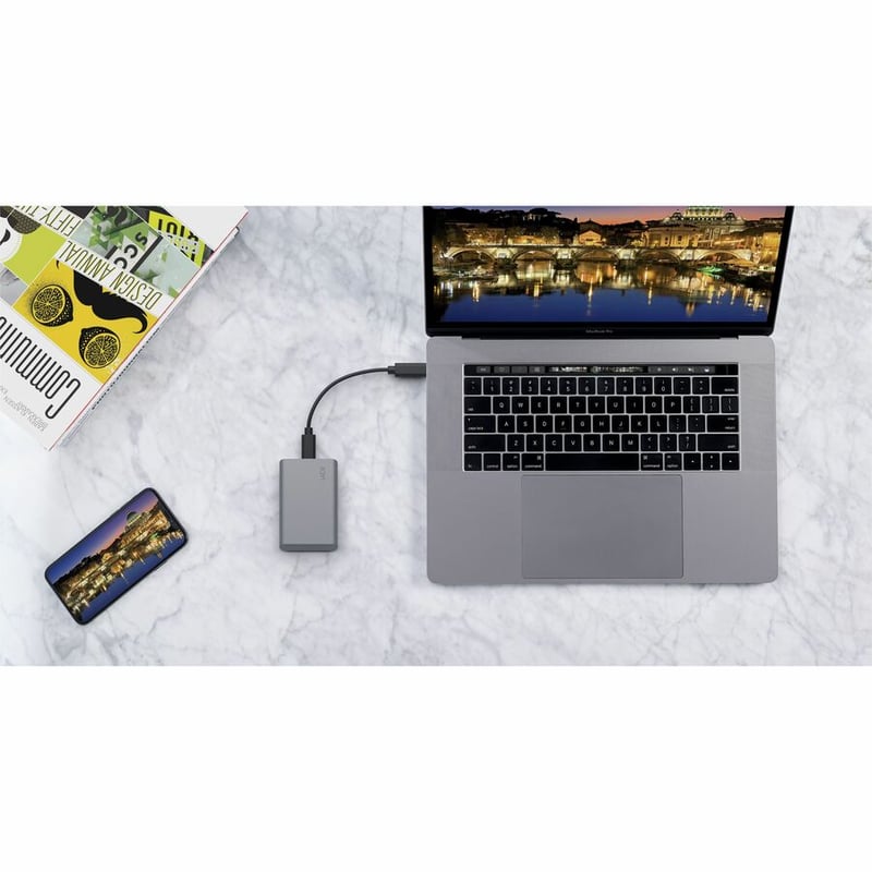 WD LACIE MOBILE DRIVE SECURE 500GB EXTERNAL SSD PORTABLE SSD - Thumbnail 3