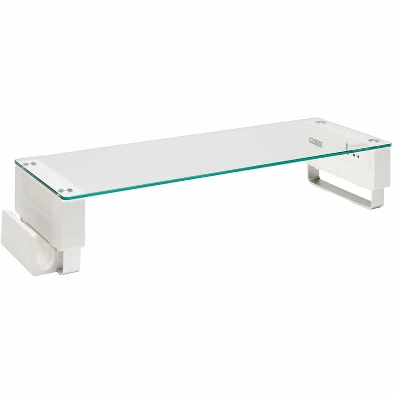 Tripp Lite by Eaton Monitor Riser for Desk - Height Adjustable, Glass Top, USB and Audio Ports - Thumbnail 2