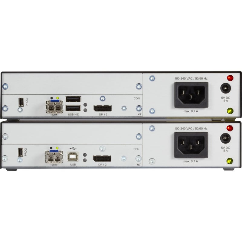 Black Box KVM Extender - DisplayPort 1.2 4K60, USB HID, Single-mode Fiber - Thumbnail 3