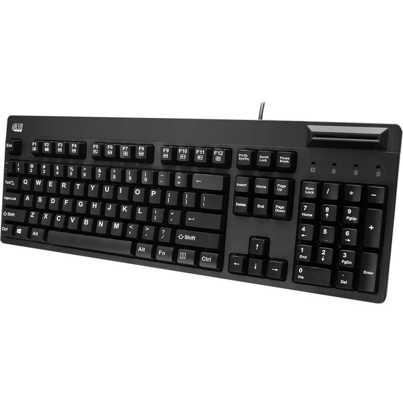 Adesso EasyTouch 630SB-TAA - Smart Card Reader Keyboard (TAA Compliant) - Thumbnail 2
