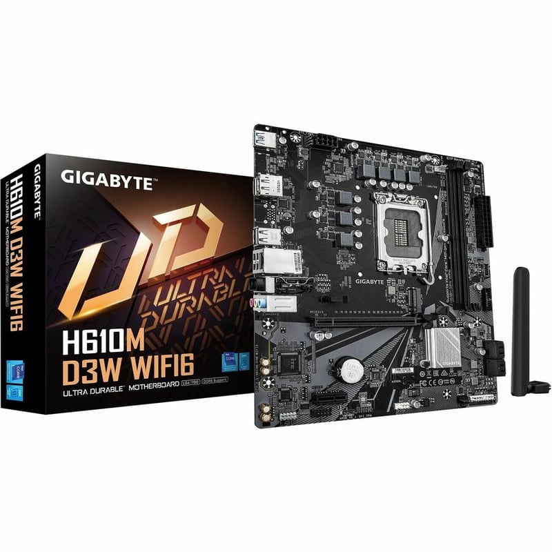GIGABYTE H610M D3W WIFI6 5+1+1 WIFI6 LGA1700 - Thumbnail 2