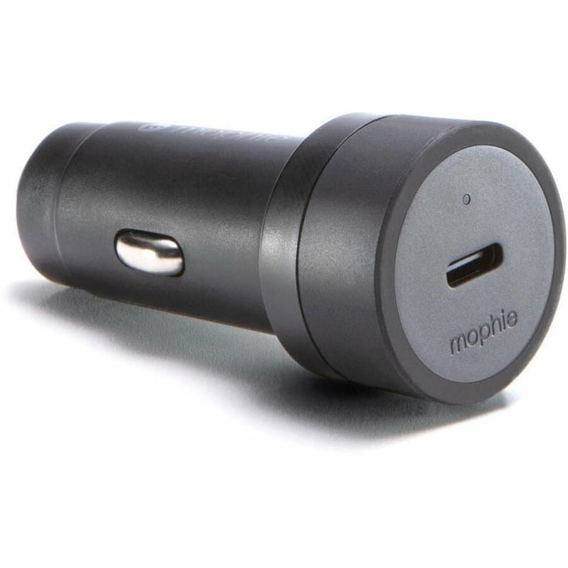 MOPHIE 30W USB-C CAR CHARGER SINGLE PORT-BLACK - Thumbnail 1