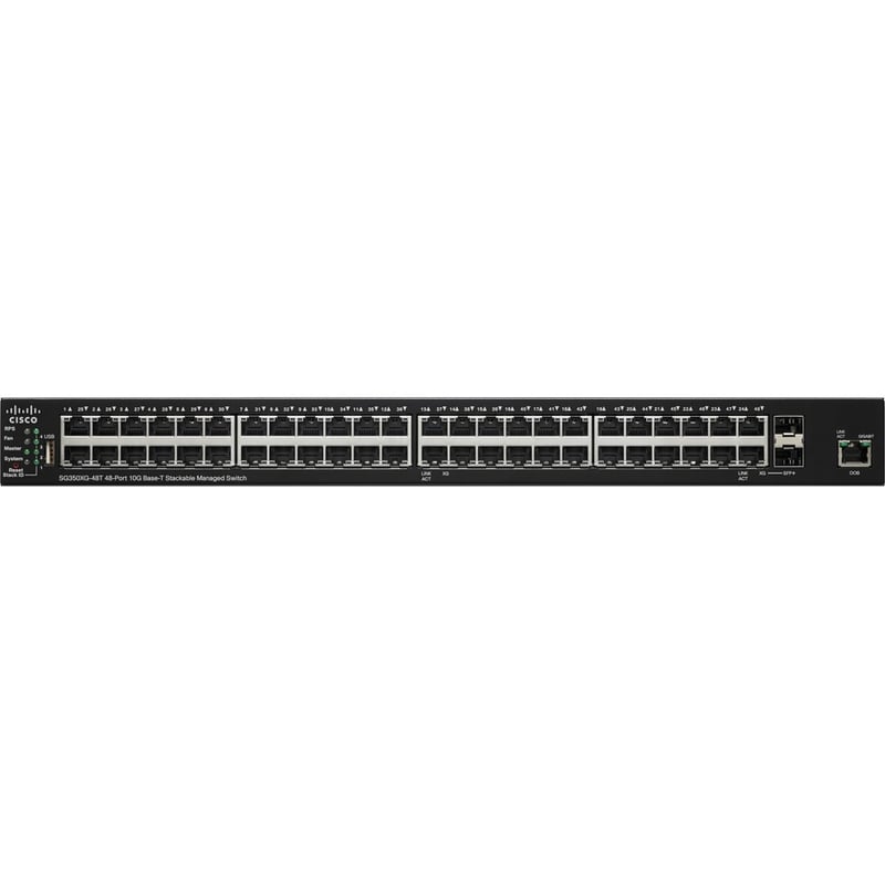 Cisco SG350XG-48T 48-Port 10GBase-T Stackable Managed Switch - Thumbnail 2