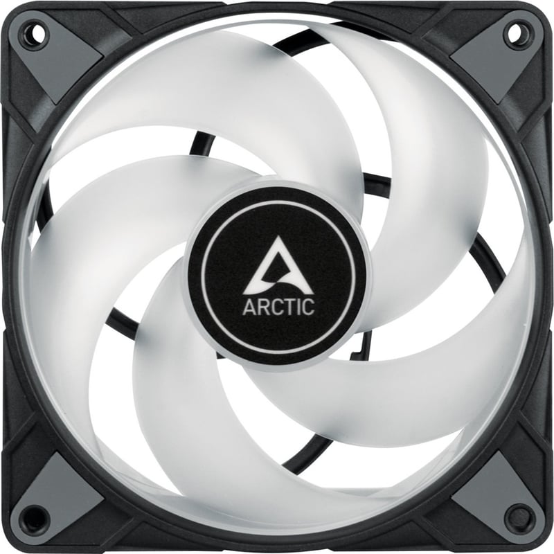 Arctic P12 PWM PST RGB 0dB Semi-Passive 120 mm Case Fan with RGB - 1 Pack - Thumbnail 1