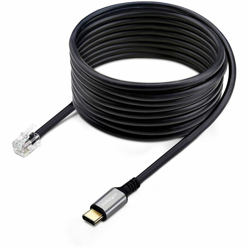 USB-C TO RJ9 ADAPTER/DONGLE - FOR OFFICE PHONE HANDSET/HEADSET - Thumbnail 1