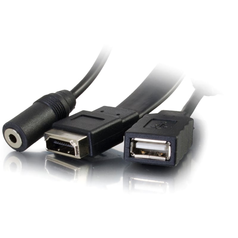 C2G HDMI, VGA, 3.5mm Audio and USB Pass Through Wall Plate - Single Gang - Thumbnail 4